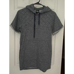 Men's Rebel Minds short sleeve gray hoodie Small